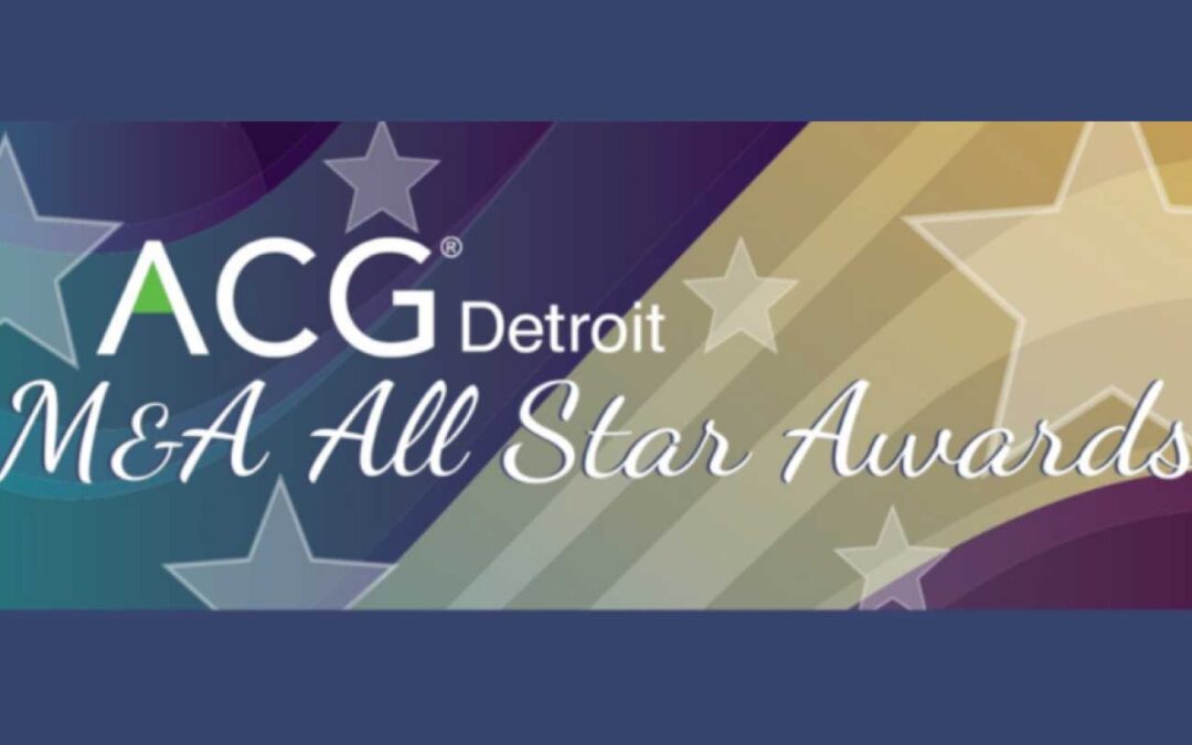 Blackford Capital Named M&A Dealmaker of the Year by ACG Detroit