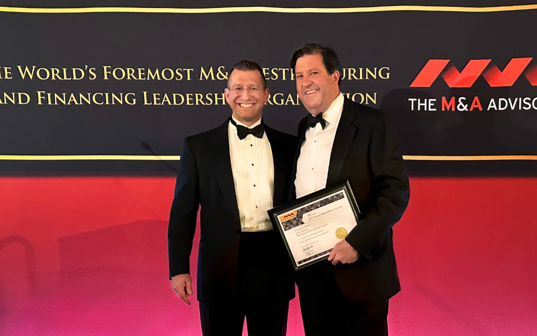 Blackford Capital’s Jeffrey Johnson Named Private Equity Professional of the Year by The M&A Advisor